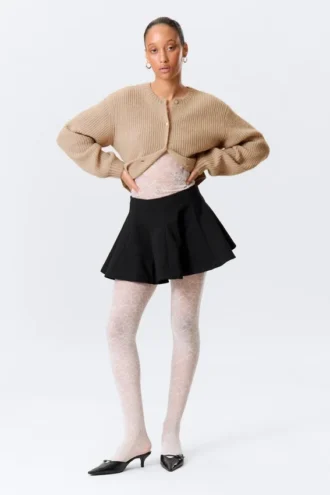 Ausgestellter Mini-Tutu-Rock – Schwarz