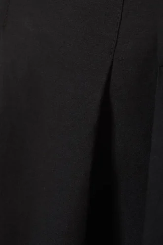 Aya-Plissee-Hose – Schwarz