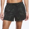 Bade-Shorts mit Print – Schwarz Bade-Shorts mit Print – Schwarz