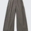 Baggy-Hose mit niedriger Leibhöhe – Grau Baggy-Hose mit niedriger Leibhöhe – Grau