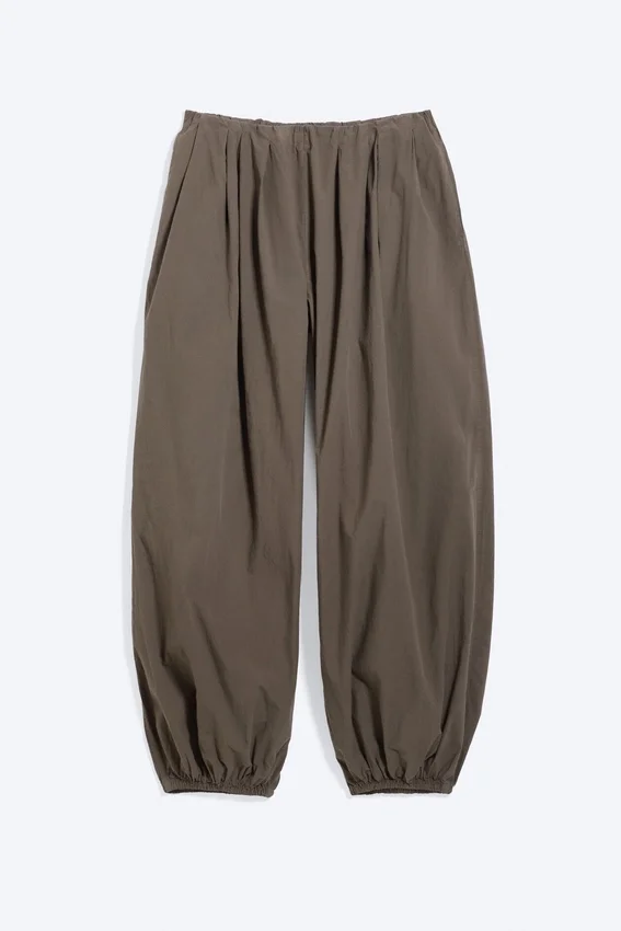 Ballonhose aus Baumwolle – Dunkelbraun Ballonhose aus Baumwolle – Dunkelbraun