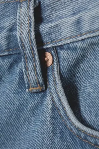 Barrel Relaxed Tapered Jeans – 90S Blue – Medium Blue