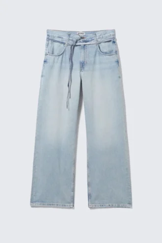 Barrique Mid Rise Loose Wide Jeans – Slab Blue – Hellblau