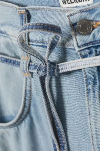Barrique Mid Rise Loose Wide Jeans – Slab Blue – Hellblau