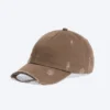 Baseballkappe aus Baumwoll-Canvas im Used-Look – Hellbraun im Used-Look
