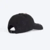 Baseballkappe aus Baumwoll-Canvas im Used-Look – Schwarz Baseballkappe aus Baumwoll-Canvas im Used-Look – Schwarz
