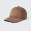Baseballkappe aus Baumwolltwill im Used-Look – gewaschen, braun