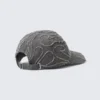 Baseballkappe aus gewaschenem Baumwoll-Canvas – bestickt, gewaschen, schwarz