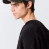 Baseballkappe aus gewebtem Baumwoll-Canvas im Used-Look – Grau – Trashed Camo Baseballkappe aus gewebtem Baumwoll-Canvas im Used-Look – Grau – Trashed Camo