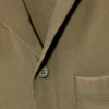 Baumwoll-Lounge-Hemd – Mittelstaubiges Khaki-Grün Baumwoll-Lounge-Hemd – Mittelstaubiges Khaki-Grün
