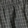 Baumwoll-Shorts mit niedriger Leibhöhe – Karomuster in Dunkelgrau Baumwoll-Shorts mit niedriger Leibhöhe – Karomuster in Dunkelgrau
