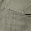 Baumwolljacke mit abnehmbaren Ärmeln – Hellstaubiges Khaki-Grün