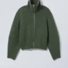 Bea Zip Strickjacke – Dunkelgrün Bea Zip Strickjacke – Dunkelgrün