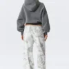 Bedruckte Pull-On-Hose mit weitem Bein – Weiß – Camouflage Bedruckte Pull-On-Hose mit weitem Bein – Weiß – Camouflage