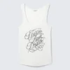Bedrucktes, figurbetontes Tanktop – Weiß – Dream & Dazzle Bedrucktes, figurbetontes Tanktop – Weiß – Dream & Dazzle