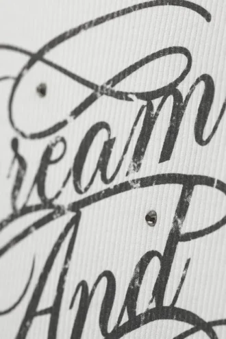 Bedrucktes, figurbetontes Tanktop – Weiß – Dream & Dazzle