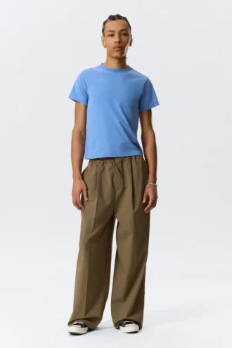 Übergroße Anzughose – Beige