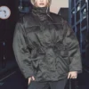 Übergroße, wattierte Utility-Jacke – Dunkelgrau Übergroße, wattierte Utility-Jacke – Dunkelgrau