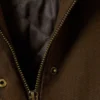Übergroßer Canvas-Car-Coat – Dunkelkhaki Übergroßer Canvas-Car-Coat – Dunkelkhaki