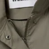 Übergroßer Canvas-Parka mit Trichterkragen – Khaki-Grün Übergroßer Canvas-Parka mit Trichterkragen – Khaki-Grün