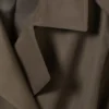 Übergroßer, doppelreihiger Trenchcoat aus Canvas – Dark Mole Übergroßer, doppelreihiger Trenchcoat aus Canvas – Dark Mole