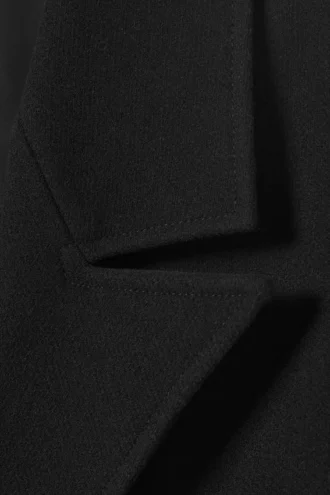 Übergroßer Einreiher aus Wollmischung – Schwarz Übergroßer Einreiher aus Wollmischung – Schwarz