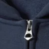 Übergroßer, schwerer Kapuzenpullover mit Reißverschluss – Marineblau Übergroßer, schwerer Kapuzenpullover mit Reißverschluss – Marineblau