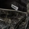 Beschichtete rechteckige Umhängetasche – beschichtet, schwarz