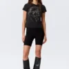 Bikershorts mit mittlerer Leibhöhe – Schwarz Bikershorts mit mittlerer Leibhöhe – Schwarz