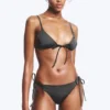 Bikini-Hose mit Bändern – Dunkelgrau Bikini-Hose mit Bändern – Dunkelgrau