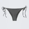 Bikini-Hose mit Bändern – Dunkelgrau – Glitzer Bikini-Hose mit Bändern – Dunkelgrau – Glitzer