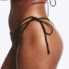 Bikini-Hose mit mittlerer Leibhöhe und Bindebändern – Dunkelbraun Bikini-Hose mit mittlerer Leibhöhe und Bindebändern – Dunkelbraun