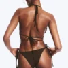 Bikini-Hose mit mittlerer Leibhöhe und Bindebändern – Dunkelbraun Bikini-Hose mit mittlerer Leibhöhe und Bindebändern – Dunkelbraun