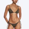 Bikini-Hose mit mittlerer Leibhöhe und Knoten – Dark Mole Bikini-Hose mit mittlerer Leibhöhe und Knoten – Dark Mole