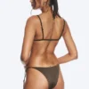 Bikini-Hose mit mittlerer Leibhöhe und Knoten – Dark Mole Bikini-Hose mit mittlerer Leibhöhe und Knoten – Dark Mole