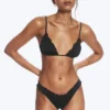 Bikini-Hose mit Rüschen – Schwarz Bikini-Hose mit Rüschen – Schwarz
