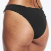 Bikini-Hose mit Rüschen – Schwarz Bikini-Hose mit Rüschen – Schwarz