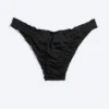 Bikini-Hose mit Rüschen – Schwarz Bikini-Hose mit Rüschen – Schwarz