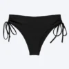 Bikini-Hose mit seitlichen Bändern – Schwarz Bikini-Hose mit seitlichen Bändern – Schwarz