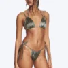 Bikini-Höschen im brasilianischen Stil mit Bindebändern – Staubgrau Bikini-Höschen im brasilianischen Stil mit Bindebändern – Staubgrau