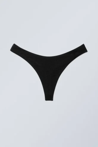 Bikini-Höschen im String-Stil – Schwarz