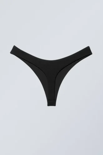Bikini-Höschen im String-Stil – Schwarz