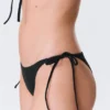 Bikini-Höschen mit Bändern – Schwarz Bikini-Höschen mit Bändern – Schwarz