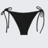 Bikini-Höschen mit Bändern – Schwarz Bikini-Höschen mit Bändern – Schwarz
