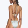 Bikini-Höschen mit brasilianischen Bindebändern – Staubiges Hellgrau Bikini-Höschen mit brasilianischen Bindebändern – Staubiges Hellgrau