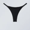 Bikini-Höschen mit Lochmuster – Schwarz Bikini-Höschen mit Lochmuster – Schwarz