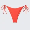 Bikini-Höschen mit Trägern – Leuchtend Rot Bikini-Höschen mit Trägern – Leuchtend Rot