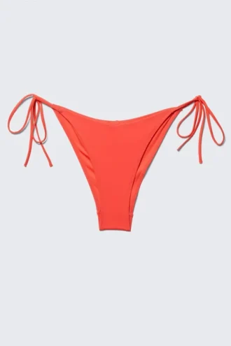 Bikini-Höschen mit Trägern – Leuchtend Rot