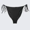 Bikini-Höschen mit Trägern – Schwarz Bikini-Höschen mit Trägern – Schwarz