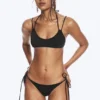 Bikini-Höschen mit Trägern – Schwarz Bikini-Höschen mit Trägern – Schwarz